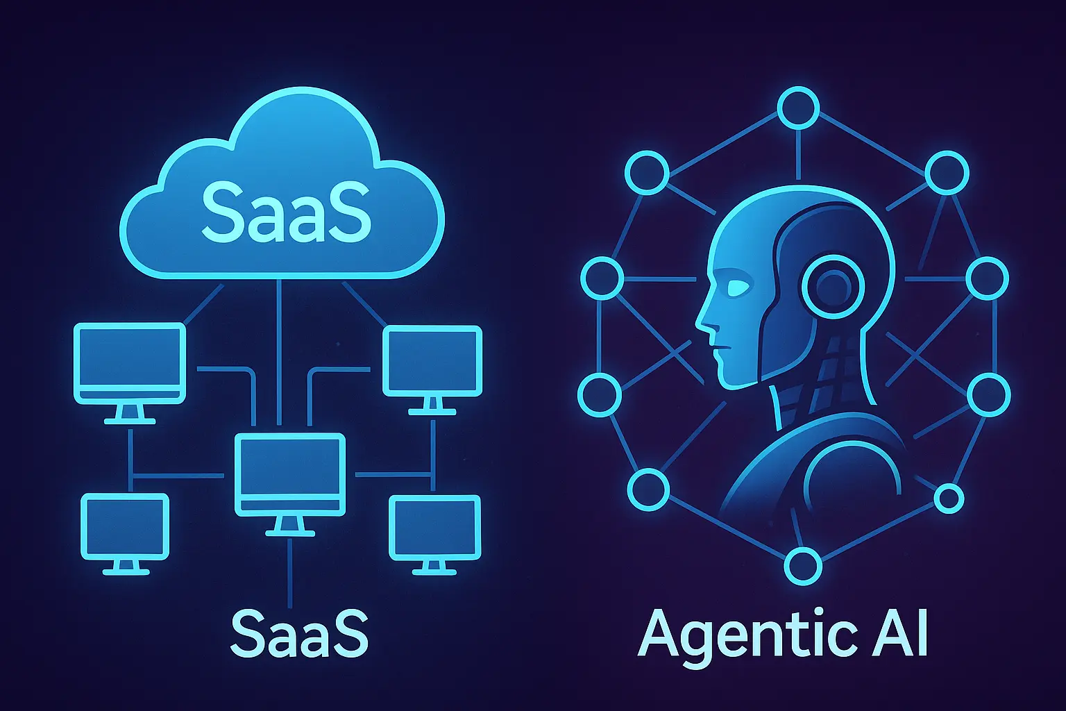 agentic ai vs saas