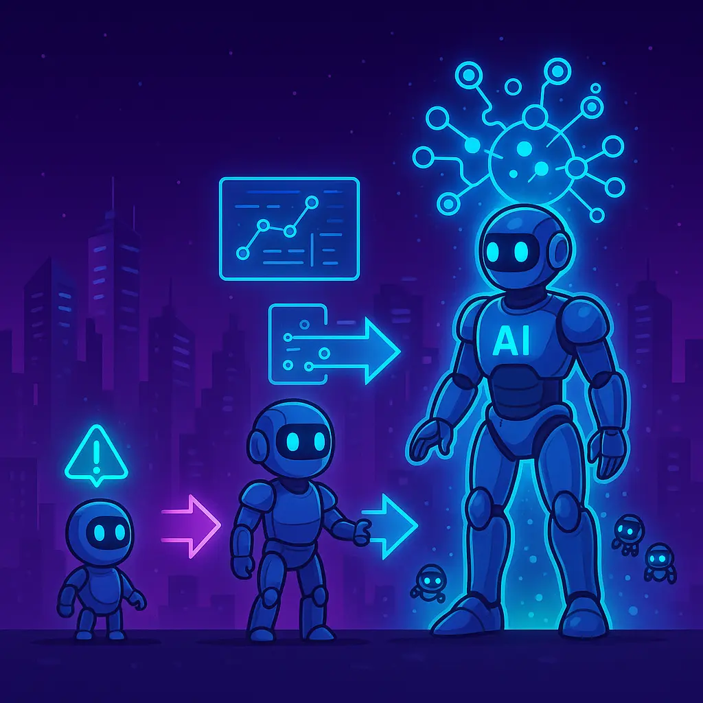 The Evolution of AI Agents - From Simple Reflex to Fully Autonomous Learning Systems